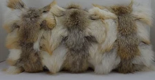 Real Fox Fur pillow Golden Island sections Genuine Authentic