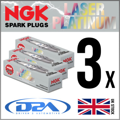 3x NGK PLZKAR6A-11 (5118) Laser Platinum Zuendkerze
