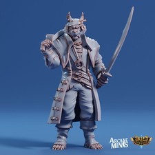 Tabaxi Fighter Pose 1 | Arcane Minis | D&D Miniature