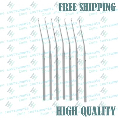 10pcs Hough Drum Scraper 5mm Point 2.5mm Tip Angled ENT Surgical Instrument 15cm