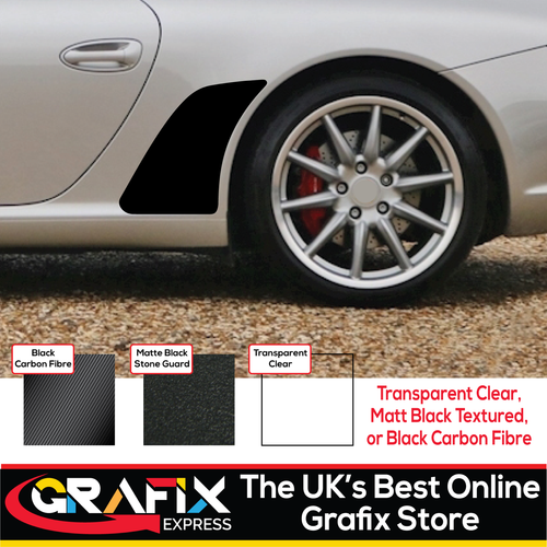 Fits Porsche 911 997 Rear Arch Stone chip guard Paint Protection Film 3