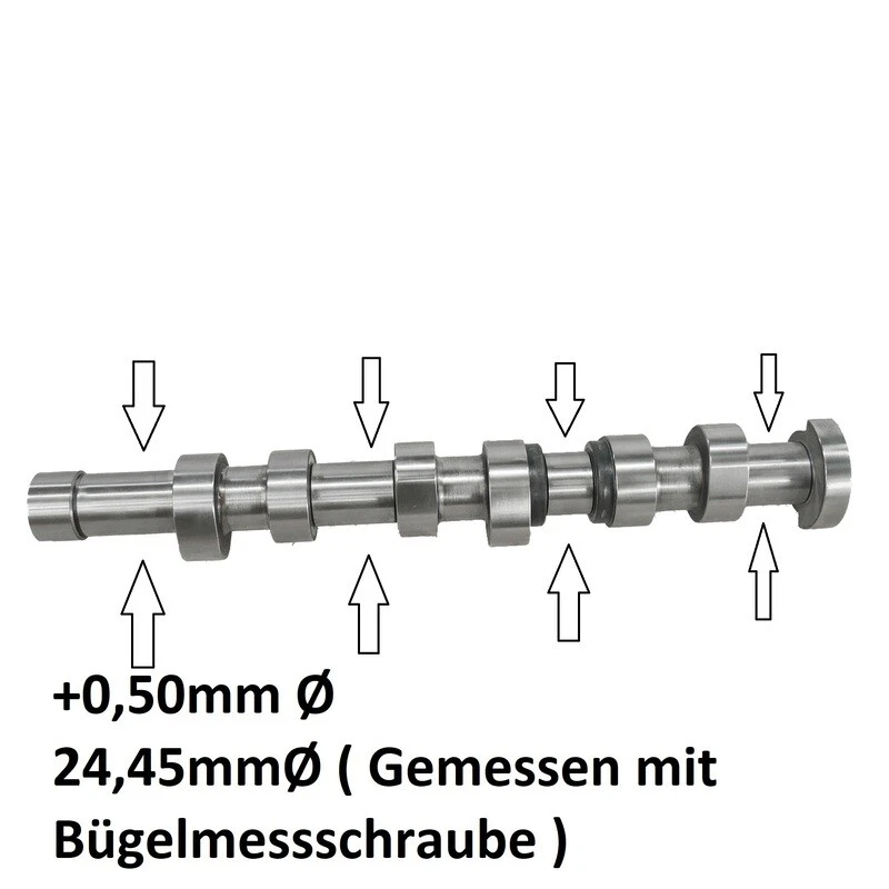 Árbol de levas +0,50 mm de exceso para VW 1.2 03D109101P BBM BMD AWY Foto 2 de 4