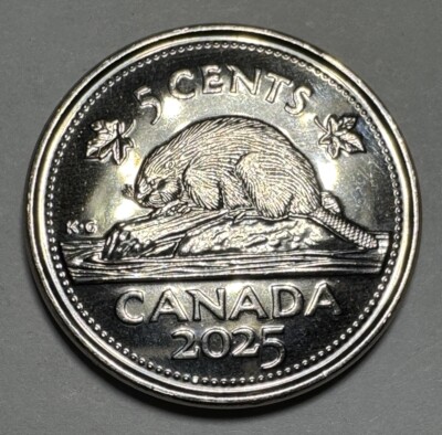 2025 Canadian First Strike Nickel 5cent Coin King Charles III. Uncirculated BU