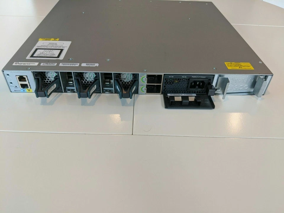 Cisco WS-C3850-12XS-S IP Base Switch 12 SFP+ Ethernet Ports - Image 2 of 4