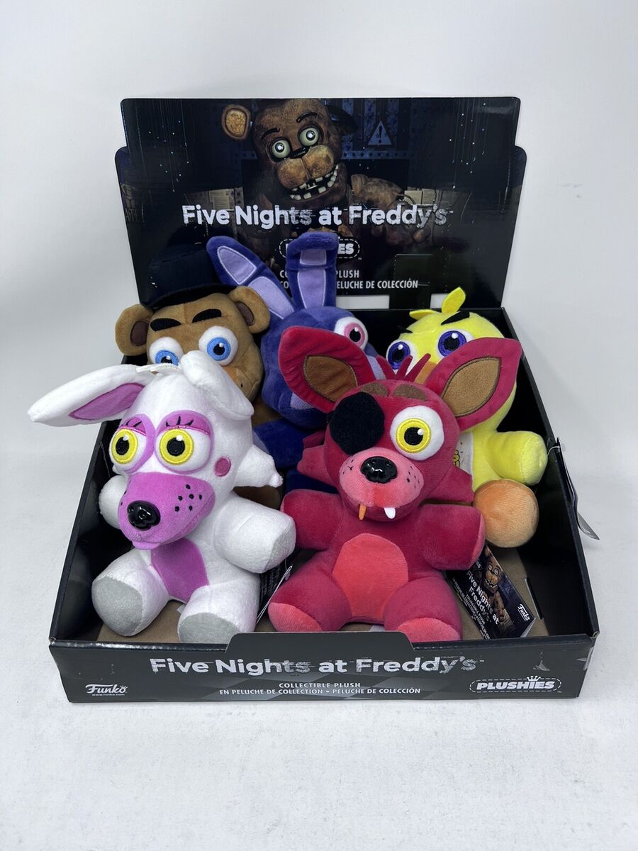 Fnaf Funko FIVE NIGHTS AT FREDDYS Blacklight Plush Set of 6 With