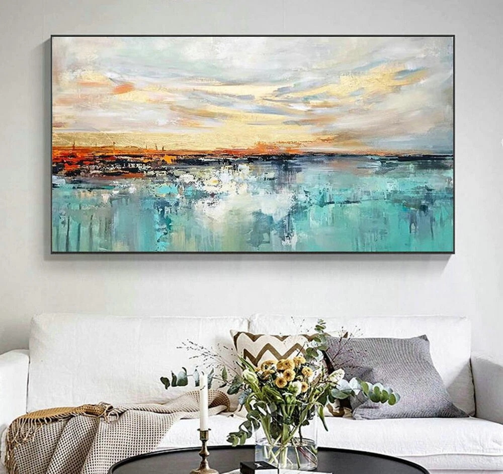 Modern Contemporary Wall Art Abstract Hand Painted Oil Painting Canvas Home  Deco