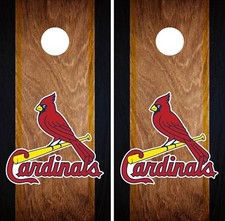 St. Louis Cardinals Cornhole Wrap MLB Game Board Skin Set Vinyl Decal Art CO537