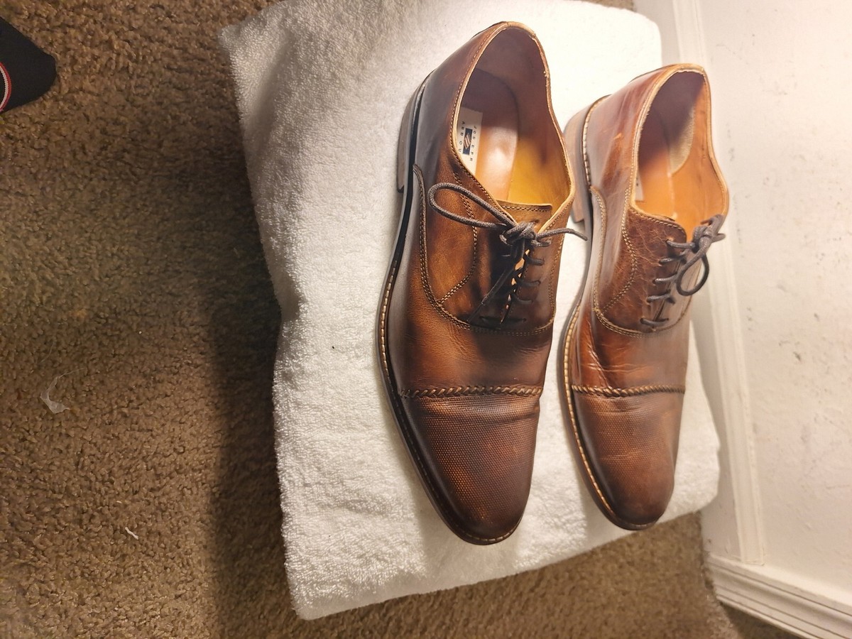 JOSEPH ABBOUD BROWN LEATHER MEN DRESS SHOES US SIZE 13 | eBay