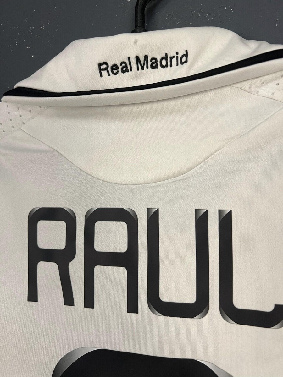 MEN'S RAUL #7 FC REAL MADRID 2008/2009 HOME SOCCER FOOTBALL SHIRT