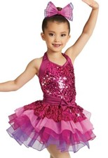Weissman Dance Costume VACATION 12200 Lipstick Child Small