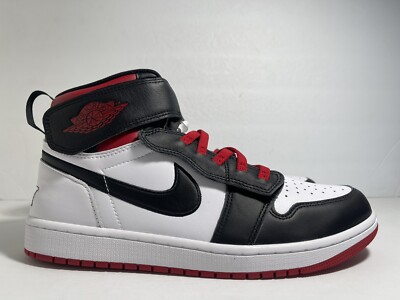 Nike Air Jordan 1 High Flyease Gym Red Black Toe Shoes Men Size 10