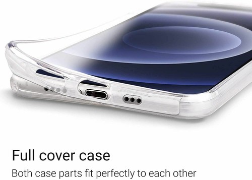Coque Silicone 360 Full TPU pour iPhone 13 Pro Max 13 mini 12 11 XR XS SE 7 8 - Photo 5/8