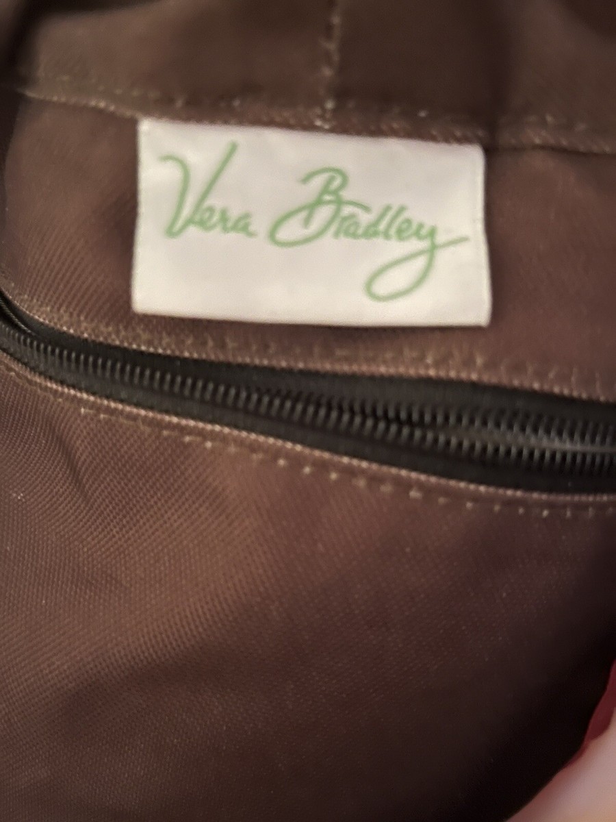 Vera Bradley Large Mocha Rouge Laundry Bag Preowned | eBay