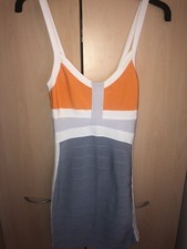 House of CB / Celebrity Boutique Dress Grey & Orange Bodycon
