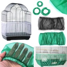 Easy Cleaning Bird Cage Covers Mesh Seed Catcher Guard Bird Cage Net Shell Skirt
