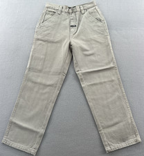 VTG Starex Jeans Boys Sz 14 Gray Carpenter Cotton Duck Ripstop