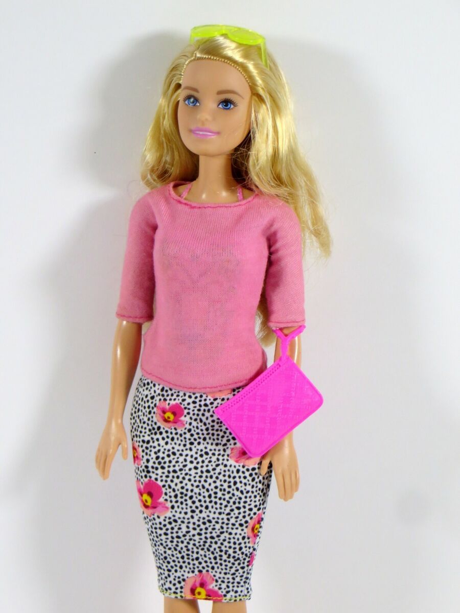 Lindo Conjunto Rosa + Sapato P/ Boneca Barbie - Roupa