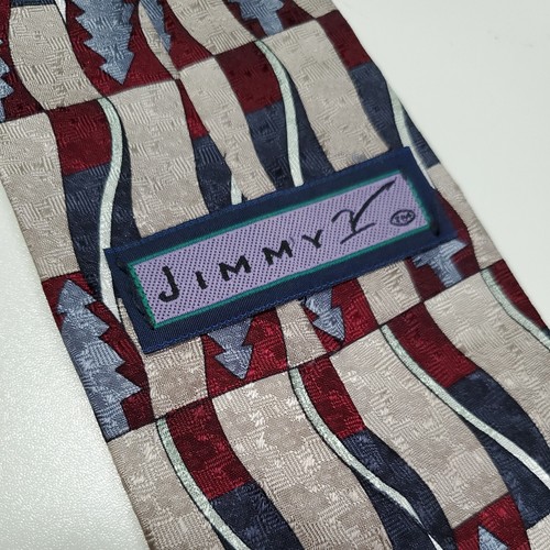 Corbata de Navidad Hombres Jimmy V Seda Willis Caña Coll UN Árbol Gris Topo EE. UU. - Imagen 2 de 11