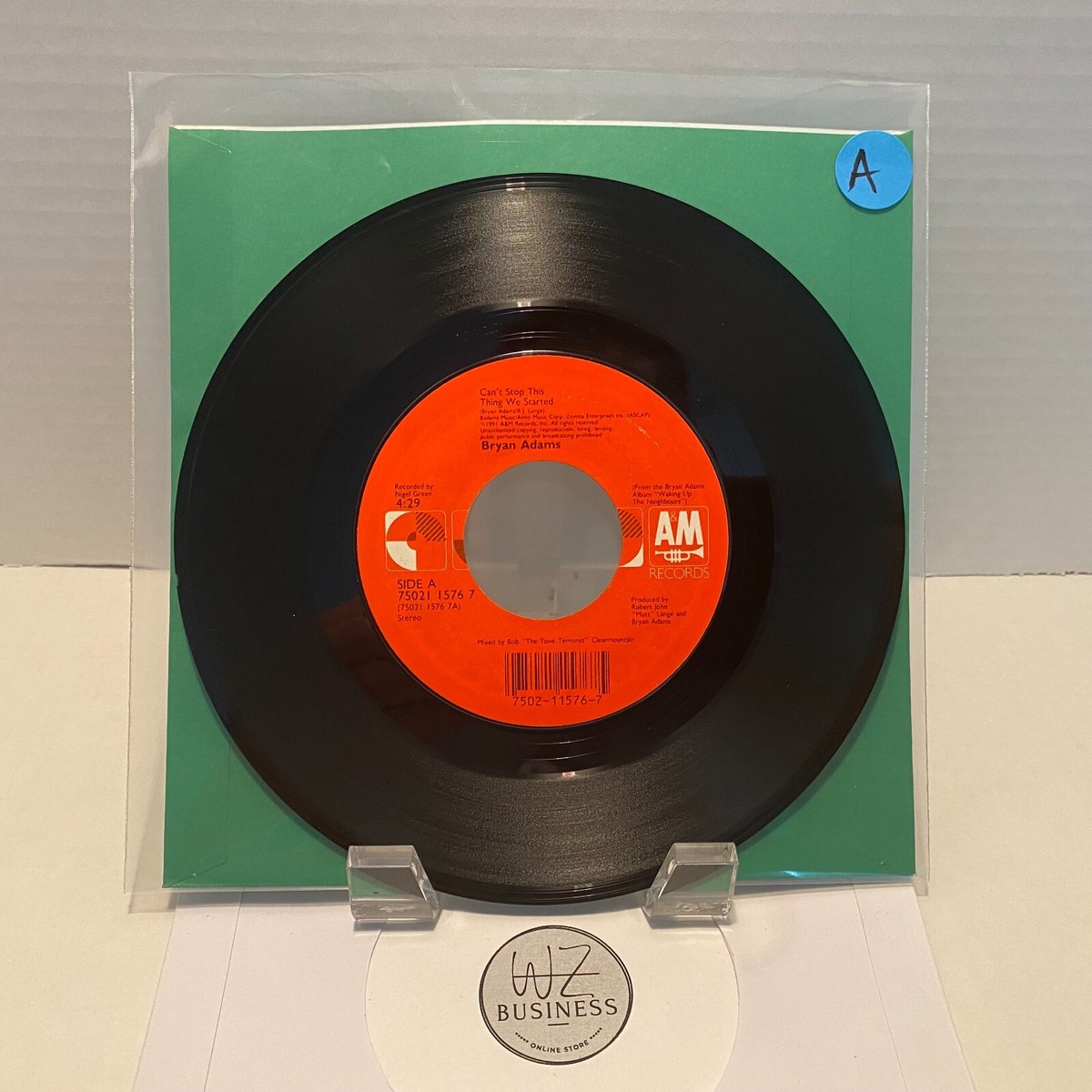 Bryan Adams Can't Stop This Thing We Started A&M Records 75021