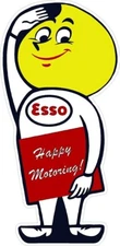 #861 (1) 4" Esso Oil Drop Decal Sticker LAMINATED