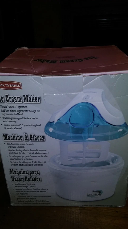 Heladera Back to Basics IC10893 1-1/2-Quart nueva Foto 2 de 3