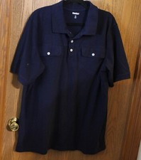 King Size - Heavyweight Polo Shirt - 2XLT Big - Dark Blue