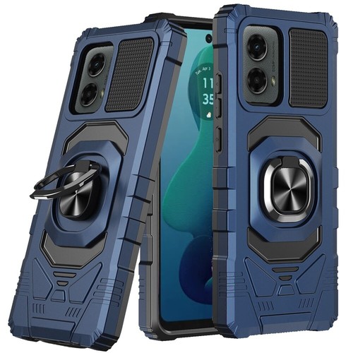 Für Motorola Moto G 5G 2024 Hybrid Dual Layer Magnet Ring Ständer Hülle Cover - Bild 2 von 47
