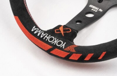 ADVAN/VERTEX/Steering wheel/V2/330mm/90mm DEEP/suede/Black/Genuine