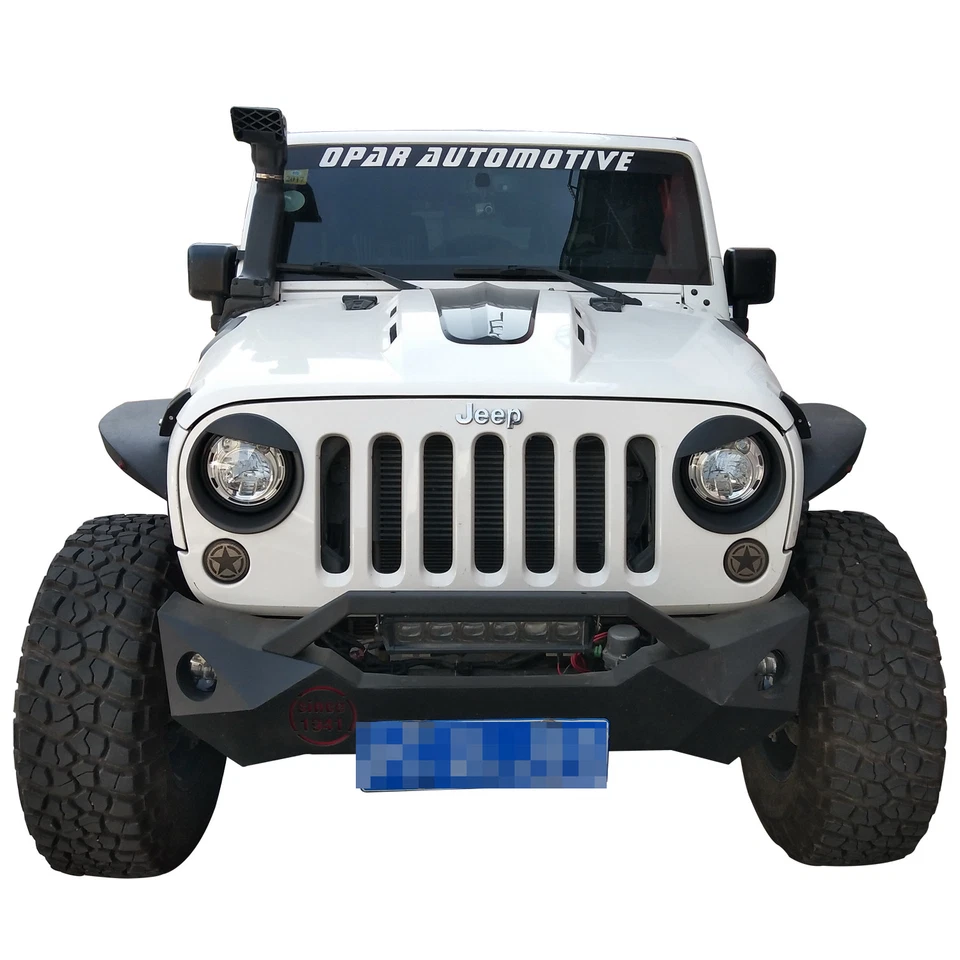 Pair ABS Bezels Angry Bird Headlight Trim Cover for Jeep Wrangler JK 2007-2018 Foto 2 de 4