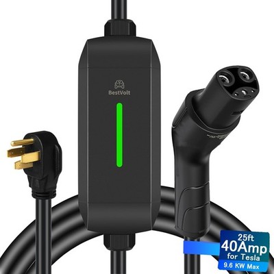 Portable Tesla EV Charger 40A 25FT ETL Certified
