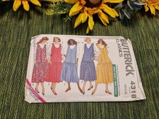 Butterick Sewing Pattern 4318 Maternity Dress Top / Jumper Size Vintage 12 to 16