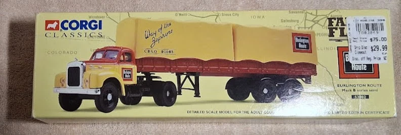 Miniature Corgi 1/50 – Camion Atkinson Semi-remorque Frigo GIBBS Of Fraserburgh