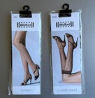 Lot of 2, patterned Wolford Knee-Highs; (1) “Flower Waves”, (1) “Sundot”, black — photo 1