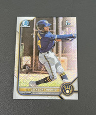 2022 1st Bowman Chrome ~ Jackson Chourio ~ Mega Box Mojo Refractor ~ #BCP-79