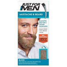 Mustache  Beard, Beard Dye for Men with Brush Included, With Keratin Biotin