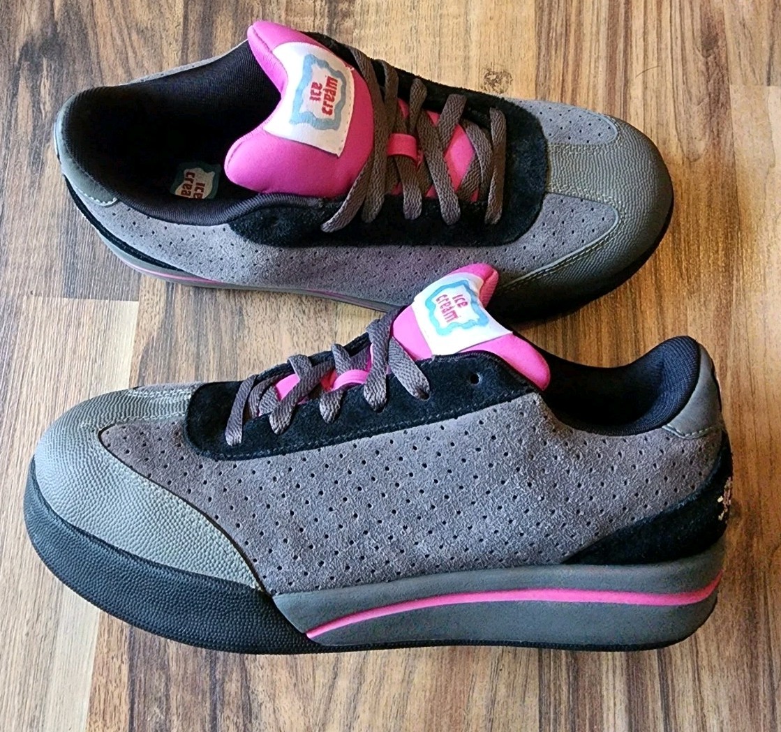 Vintage BBC Ice Cream Pharrell Board Flip Gray/Pink Sneakers SZ 6
