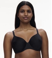 CHANTELLE Comfort Chic Back Smoothing Bra 18JNV Sz 36DDD Black