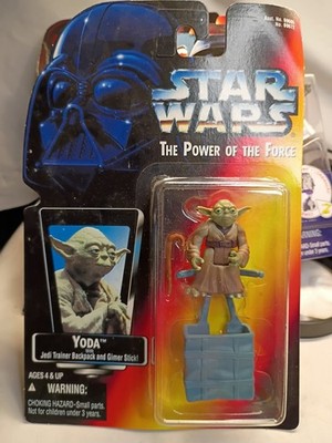 YODA - JEDI TRAINER w/ Backpack STAR WARS P.O.T.F. Kenner Action Figure 1995 