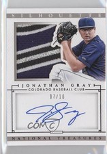 2014 Panini National Treasures Silhouette Black 7/10 Jon Gray Jonathan Auto 0n7