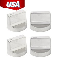 4Packs W11517331 for Whirlpool Range Oven Knobs Replace WEC310S0LS1, WEE515S0LZ1