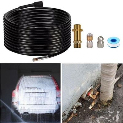 #ad Karcher Compatible Drain Cleaning Hose Kit with M22 Stainless Steel Tube $81.17