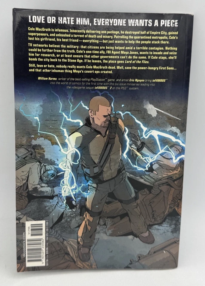 Infamous Trade Paperback TPB Harms Nguyen DC Comics 2011 Playstation Video Game - Image 3 of 4