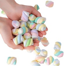 20PCS Artificial Marshmallow Fake Cotton Candy Dessert Model Decoration Prop ...