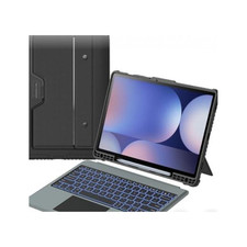    NEW Keyboard Case for Samsung Galaxy Tab S10 S9 12.4 Backlit Trackpad Black