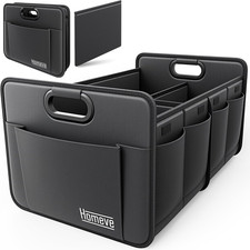 Trunk Organizer, Car Storage, Reinforced Handles, Collapsible Multi-Compartment,