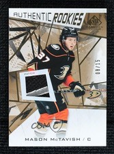 2021 Upper Deck SP Game Used Gold Premium Memorabilia 8/15 Mason McTavish 0d44