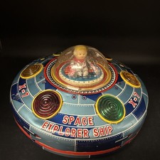 Vintage 1960s Japan X 7 Space Explorer Ship By Modern Toys Flying Saucer READ