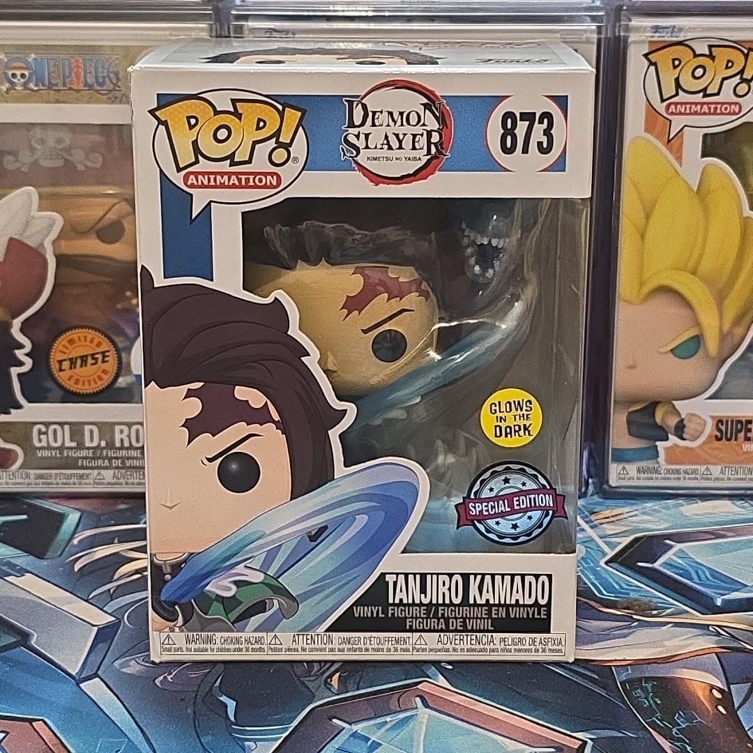 Funko Pop! GITD Exclusive Figure Tanjiro Kamado w/Dragon Demon Slayer