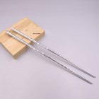 Pure 999 Fine Silver Chopsticks Lucky 福 Handle Adult Antibacterial Tableware