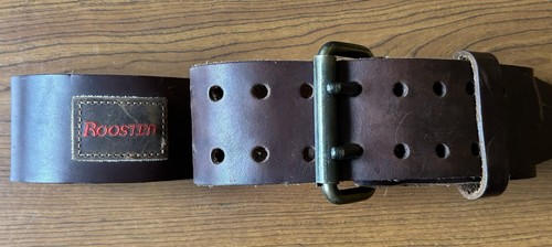 ROOSTER Leather Weight Belt CC-605-L Size 37-41 Made In Mexico